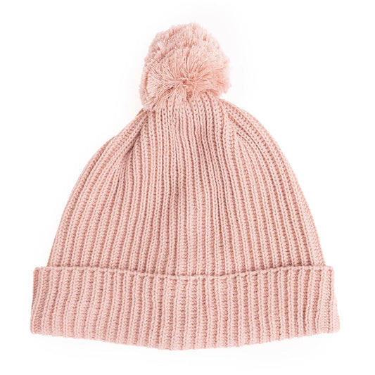 HelloBaby Pom-Pom Knitted Baby Beanie (One Size)