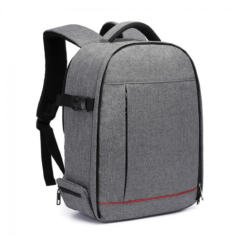 E6928 - Kono Water Resistant Shockproof DSLR Camera Backpack - Grey