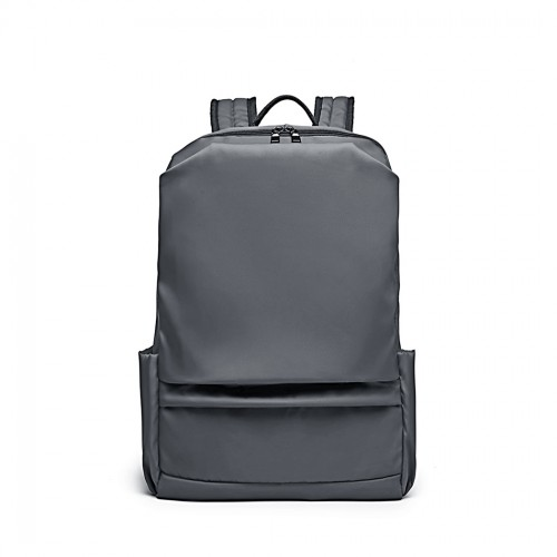 E6913 - Kono Water Resistant Travel Backpack with USB Charging Port - Grey