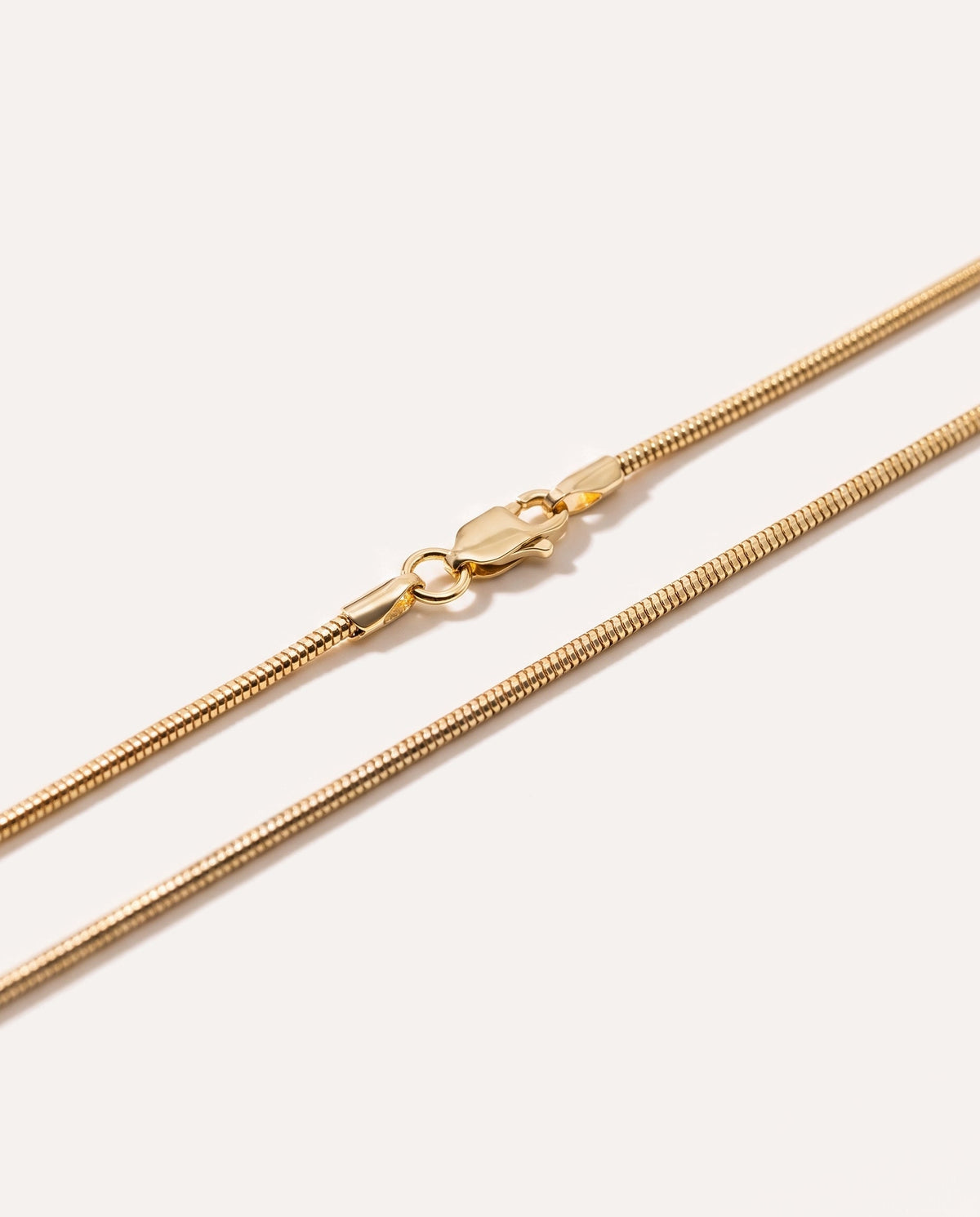 17.5" (45cm) Gold Plated Snake Chain