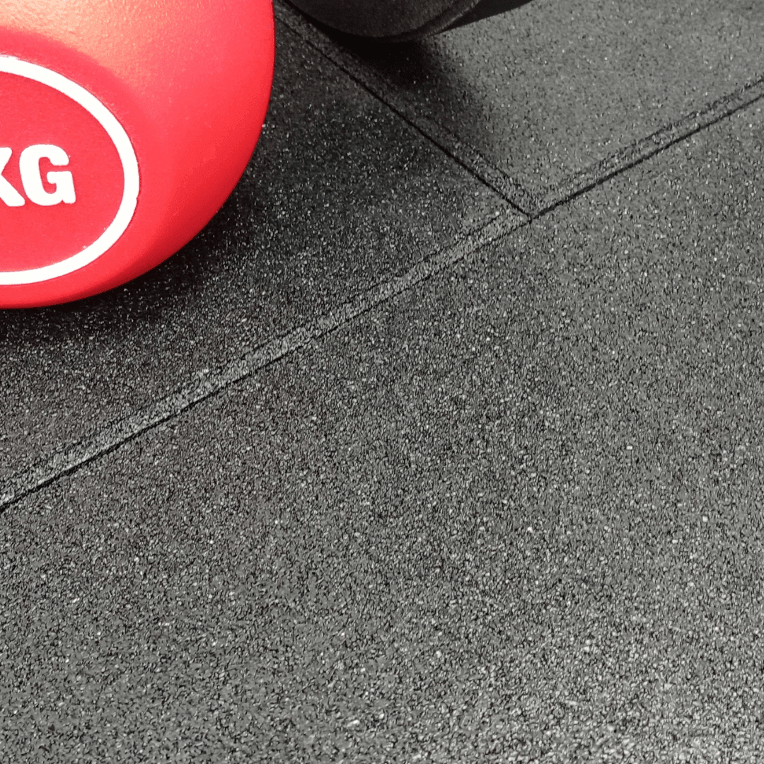 30mm Sprung PRO Gym Floor Tile - Rubber Heavy Duty Gym Flooring
