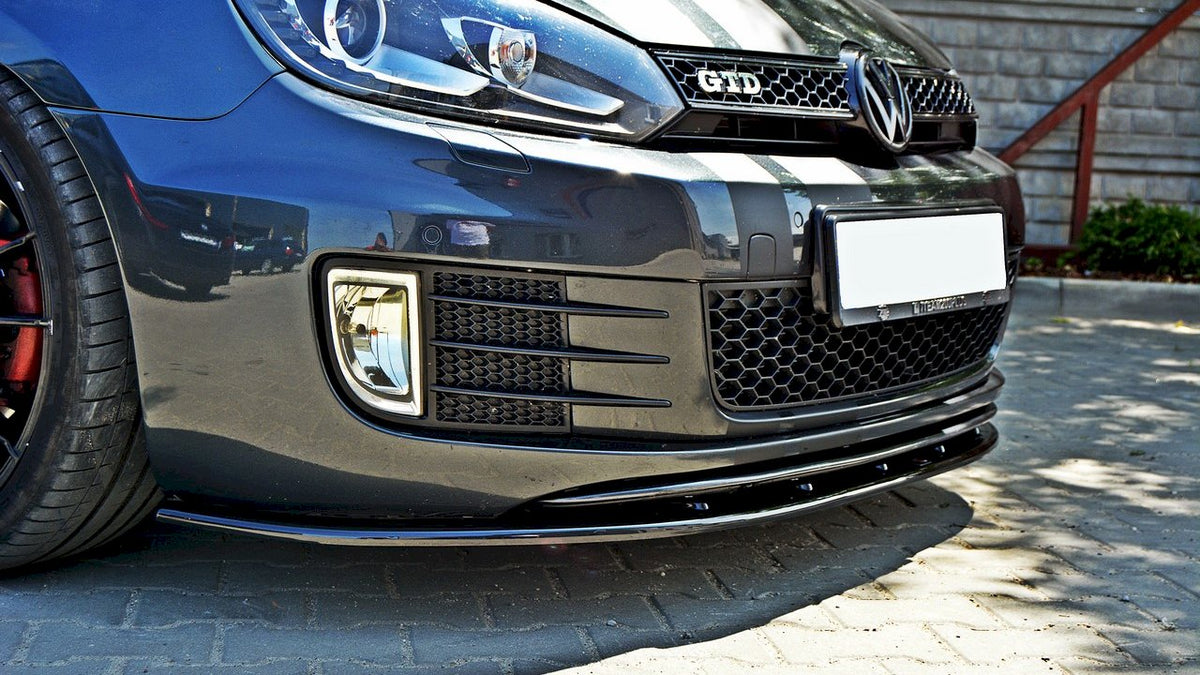Maxton Design - Aftermarket  FRONT SPLITTER VER.2 VW GOLF VI GTI