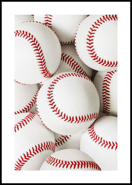 Baseballs Poster