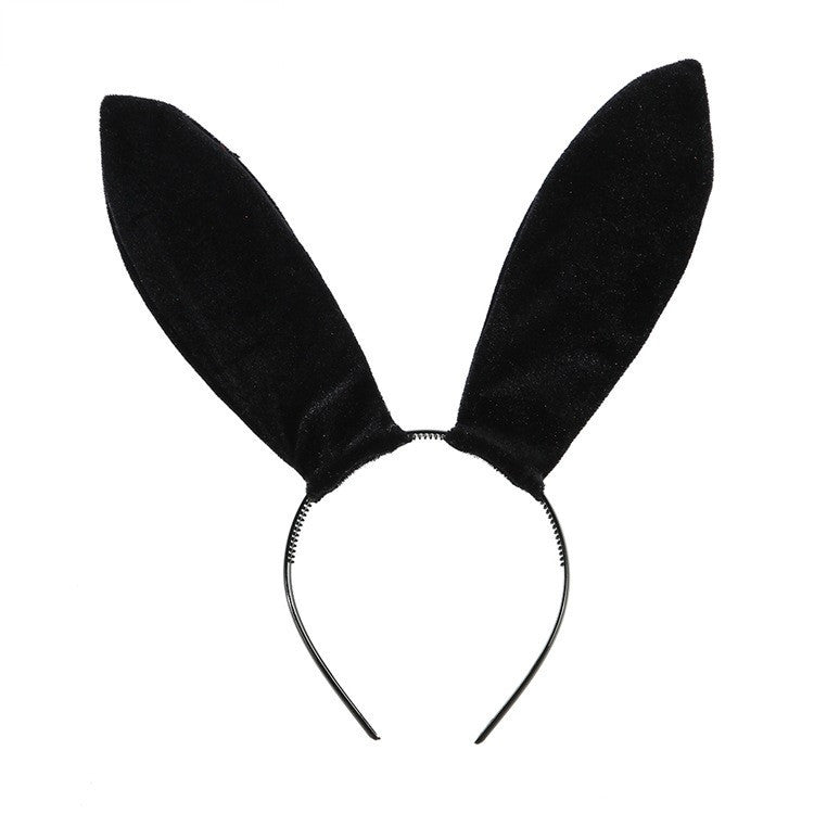 Velvet Rabbit Ears Headband - Christmas and Halloween Hair Accessory