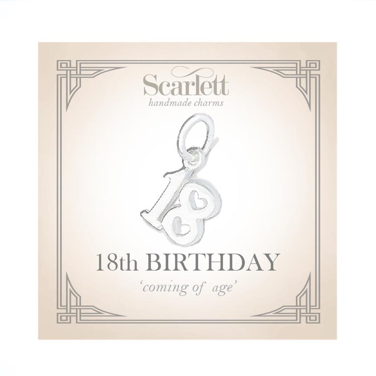 18th Birthday Silver Charm