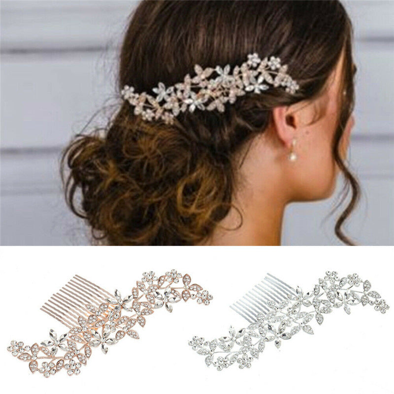 Bridal Jewellery Wedding Hair Clip With Drill