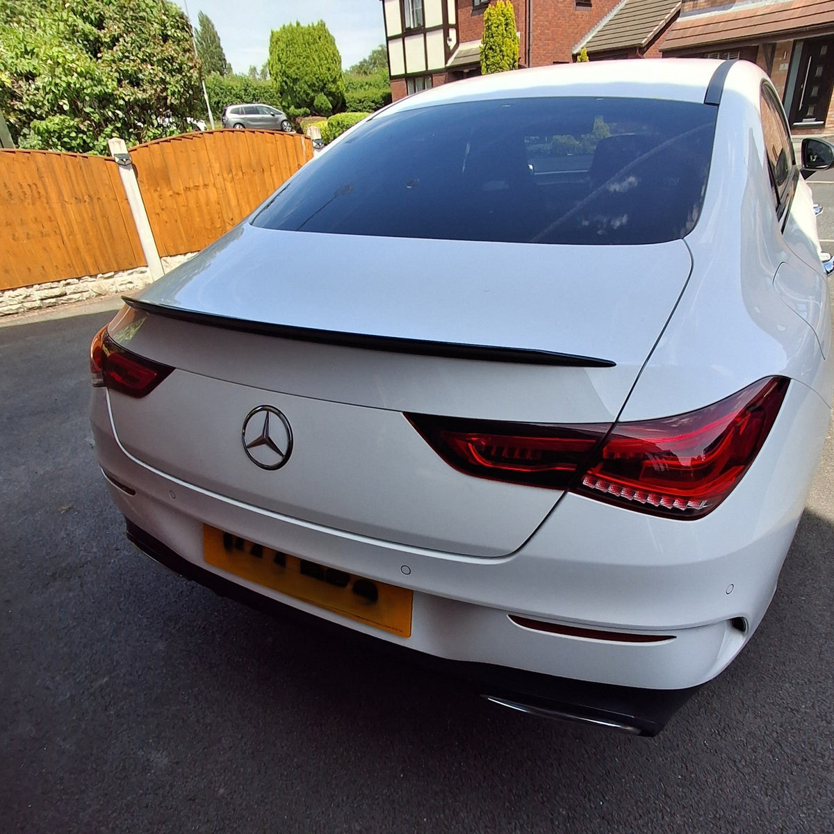 A Style Gloss Black Boot Spoiler for Mercedes Benz W118 CLA 19-25