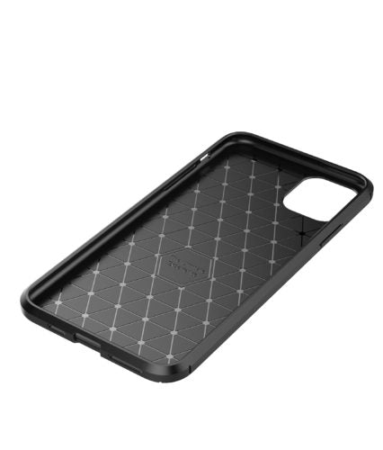 Carbon Fibre TPU Black Case - For iPhone 11 Pro
