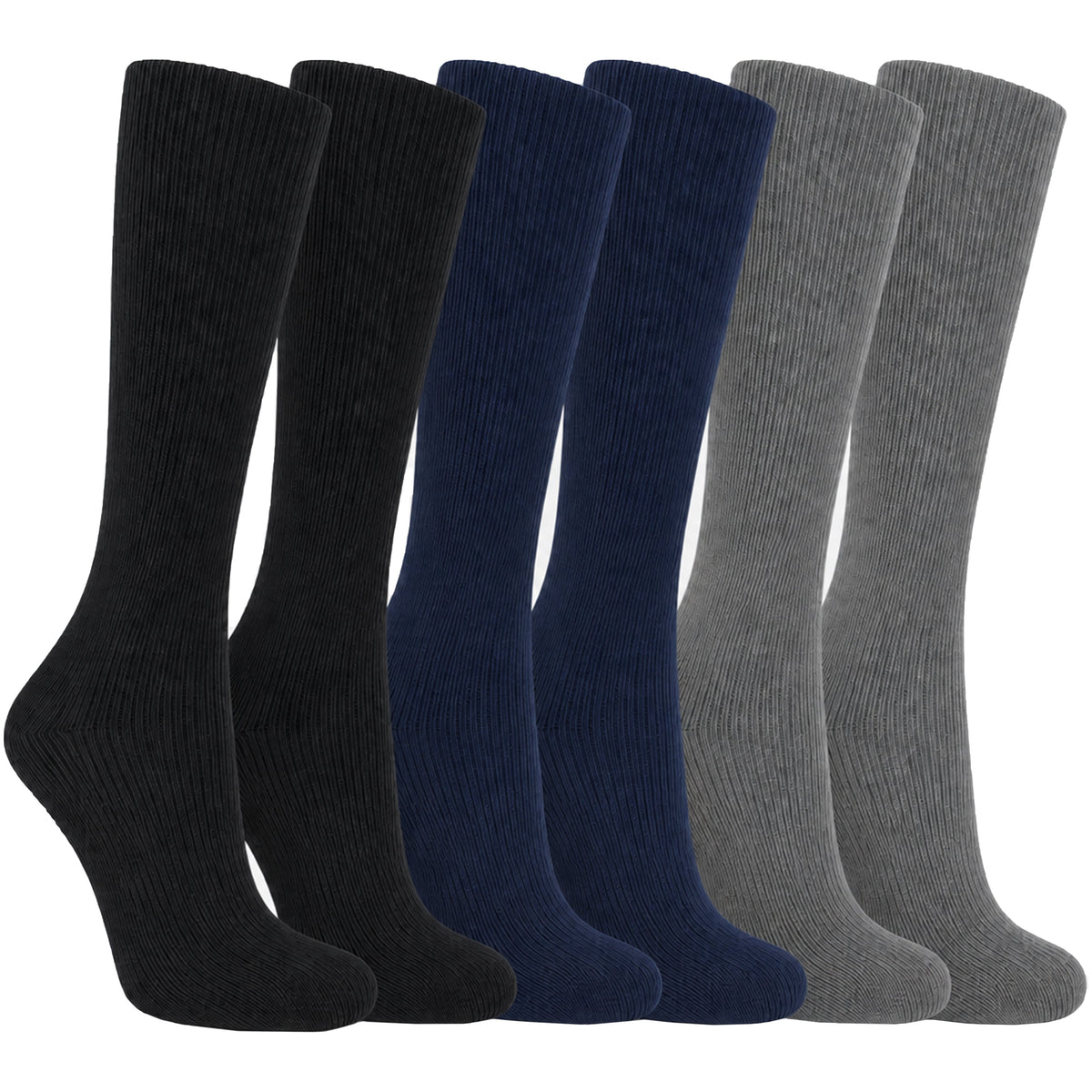 Sock Stack Men's Thermal Boot Socks 6 Pack Insulated Hiking Work Socks UK 6-11 Warm Brushed Winter Base Layer