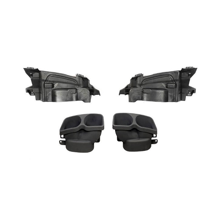 LED Style Carbon Fibre Rear Diffuser + Exhaust tips for Mercedes W213 E Class Saloon 16-20
