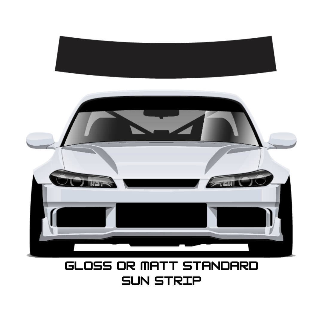 Audi Small Logo Sunstrip – 140cm × 25cm