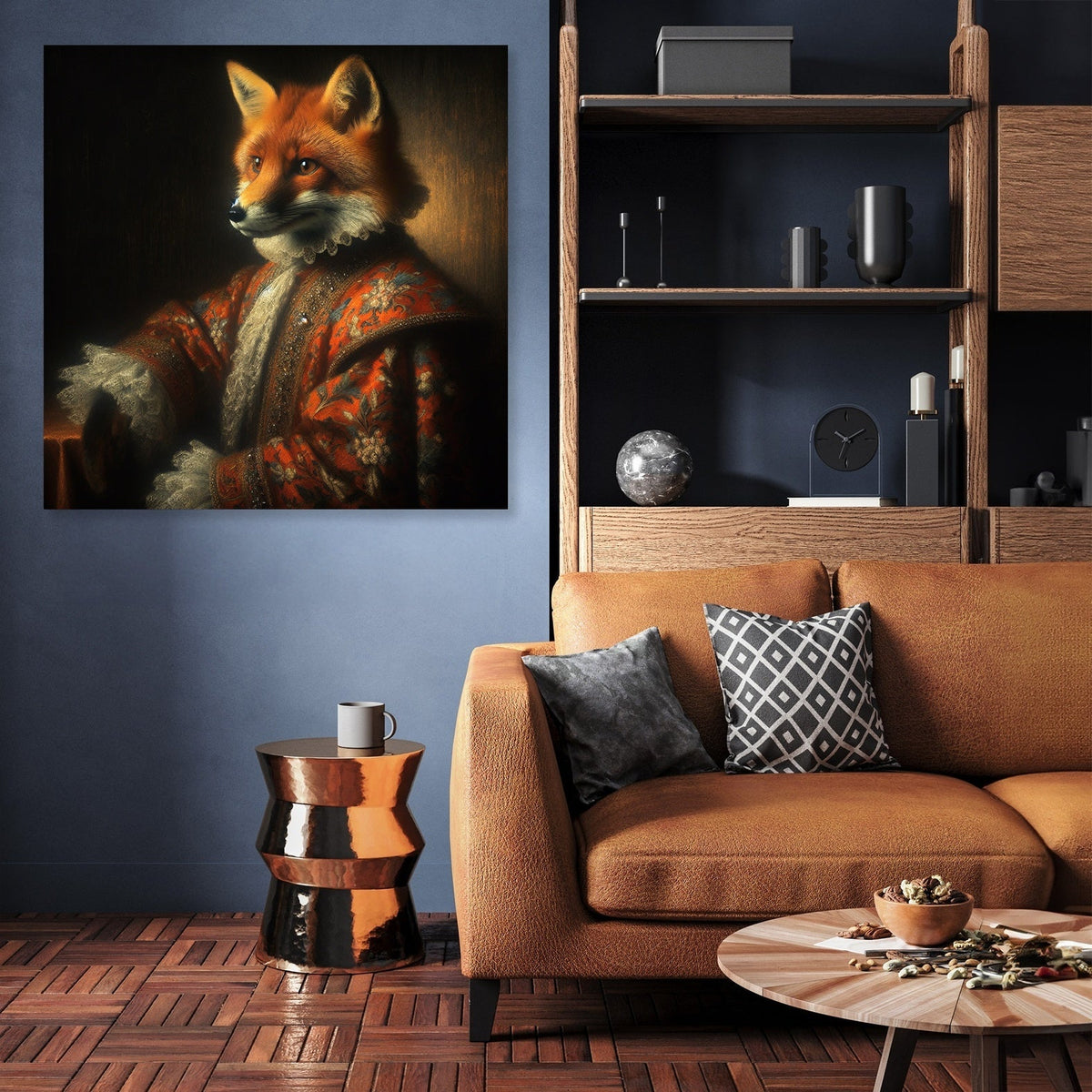 Regal Fox in Twilight Canvas