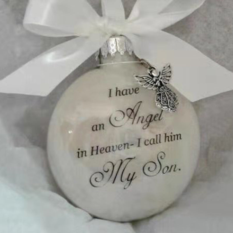 Angel In Heaven Badminton Plastic Ball Ornament Christmas Tree Pendant