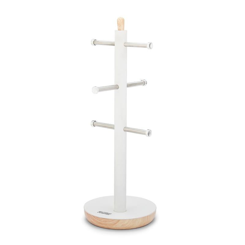 Tower Scandi 6 Cup Mug Tree White