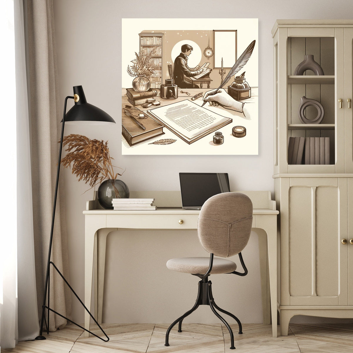 Nostalgic Poet Canvas