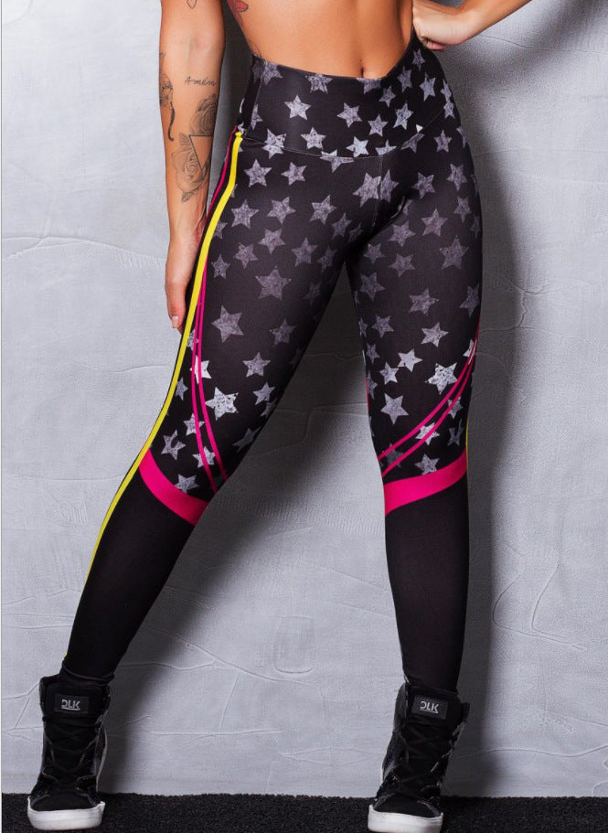 Women's Printed Sports Yoga Pants