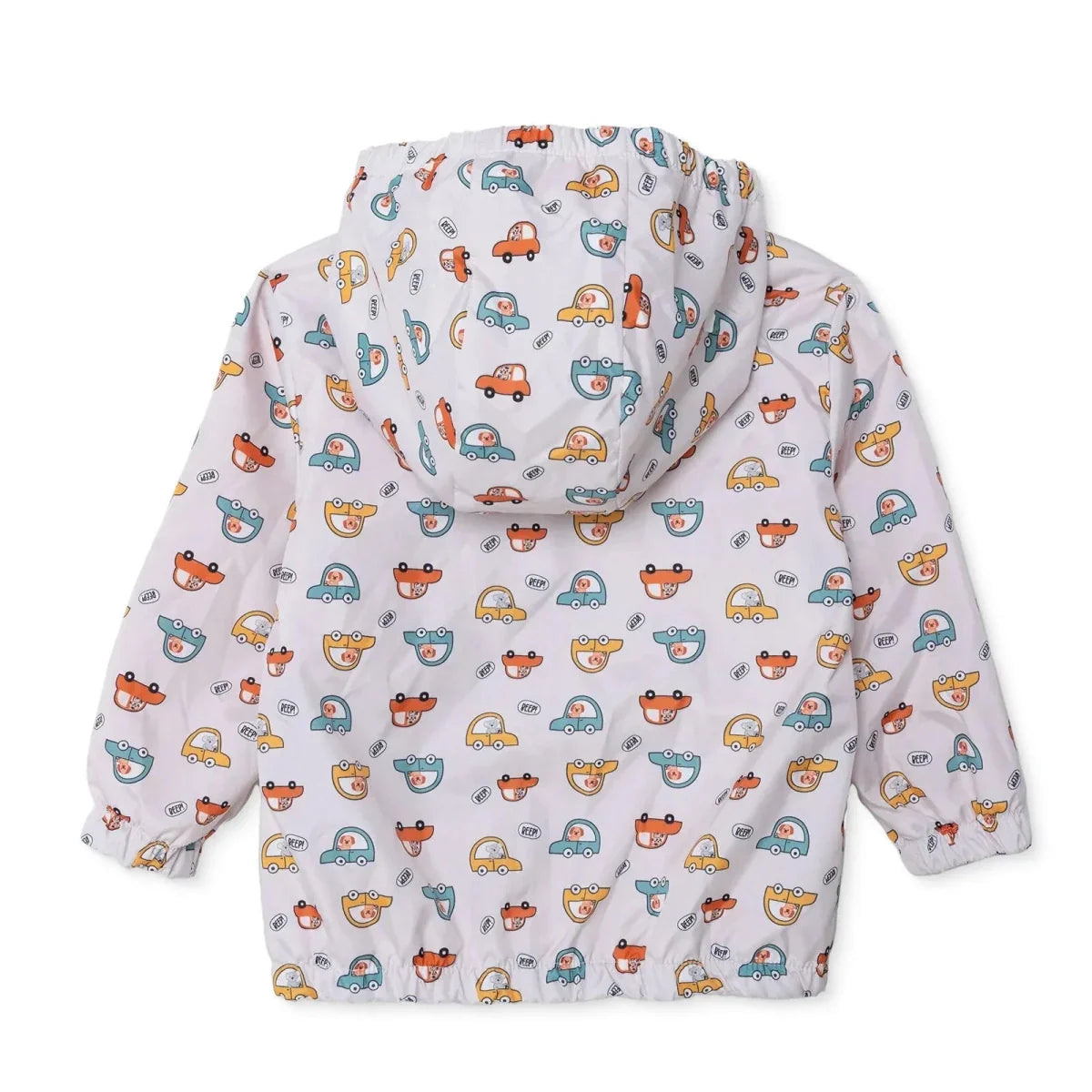 HelloBaby Hooded Baby Raincoat (9-12 Months to 4-5 Years) - Ecru Printed