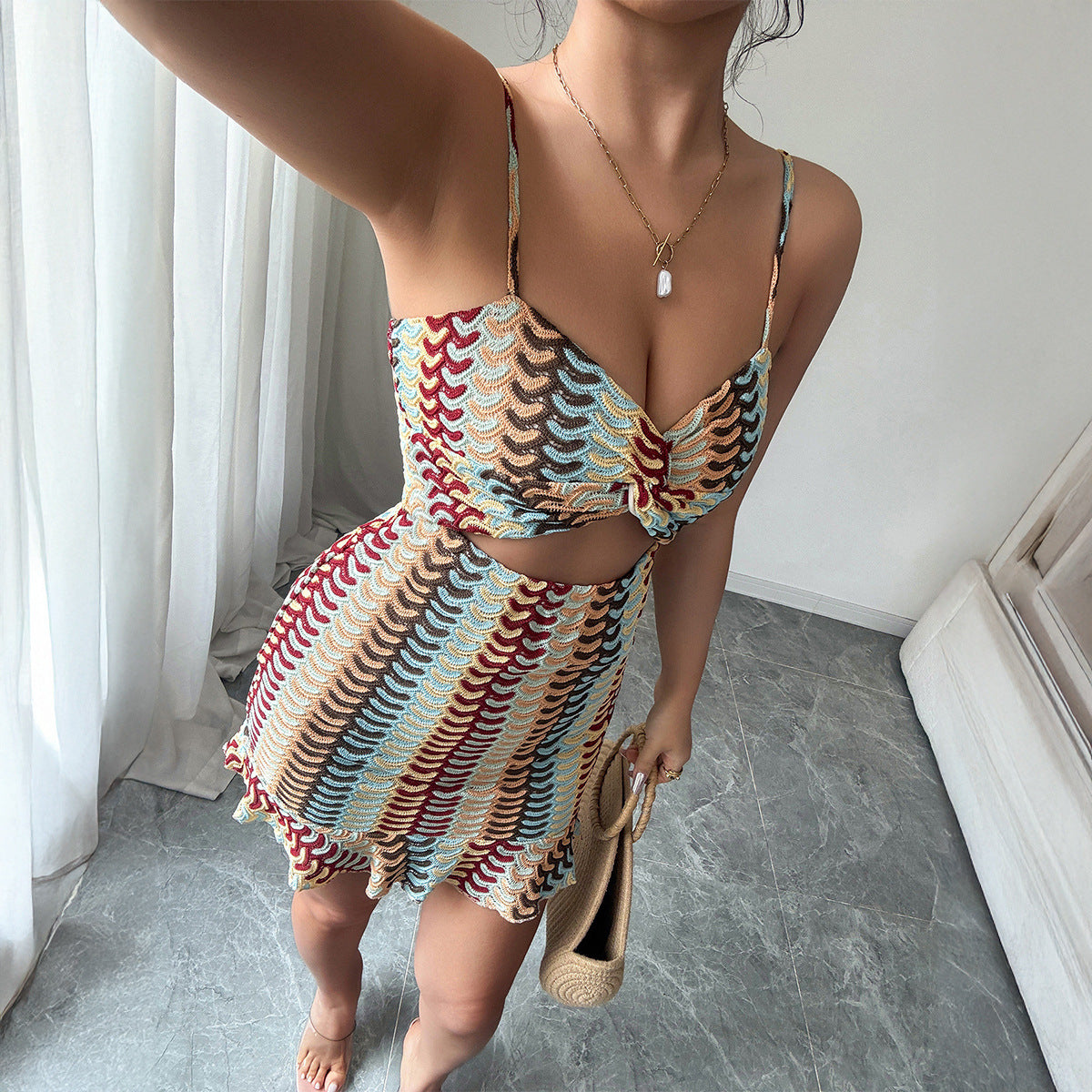 Women's Versatile And Elegant Slip Dress With Straps
