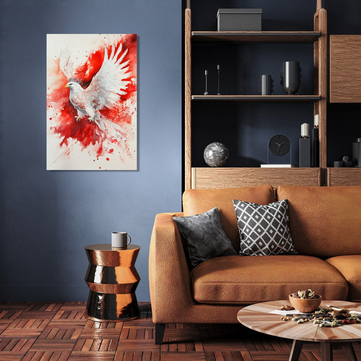 Ethereal Eagle Flag Canvas