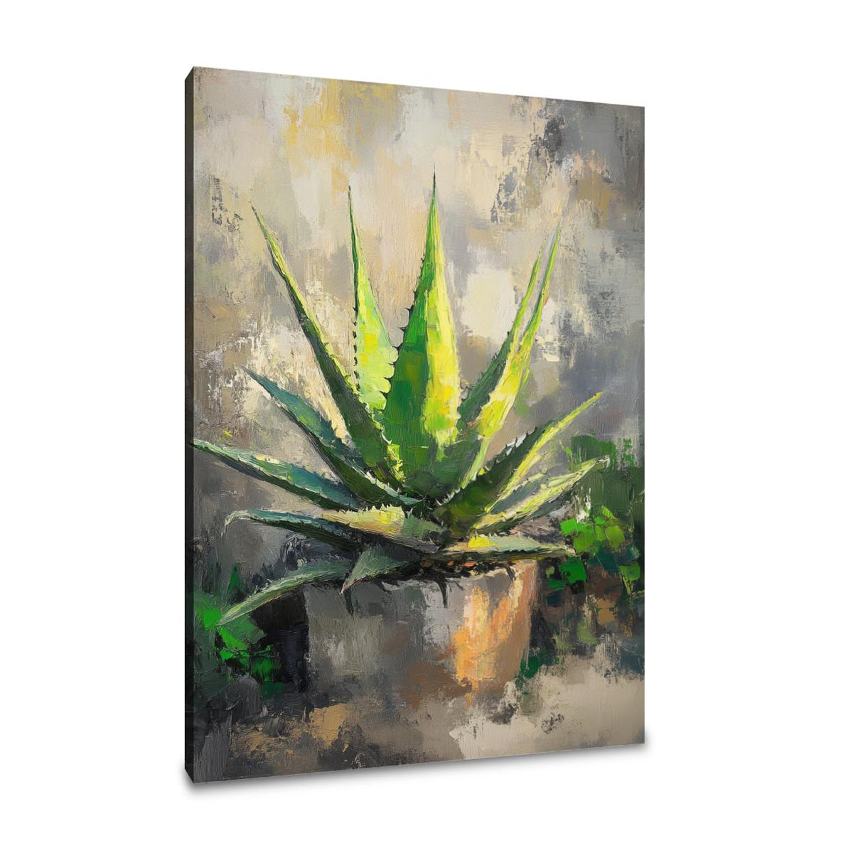 Aloe's Lustrous Canvas