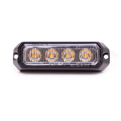 Ultra Bright ECE R65 Amber LED Warning Strobe Lamp | Surface Mount | 12/24V