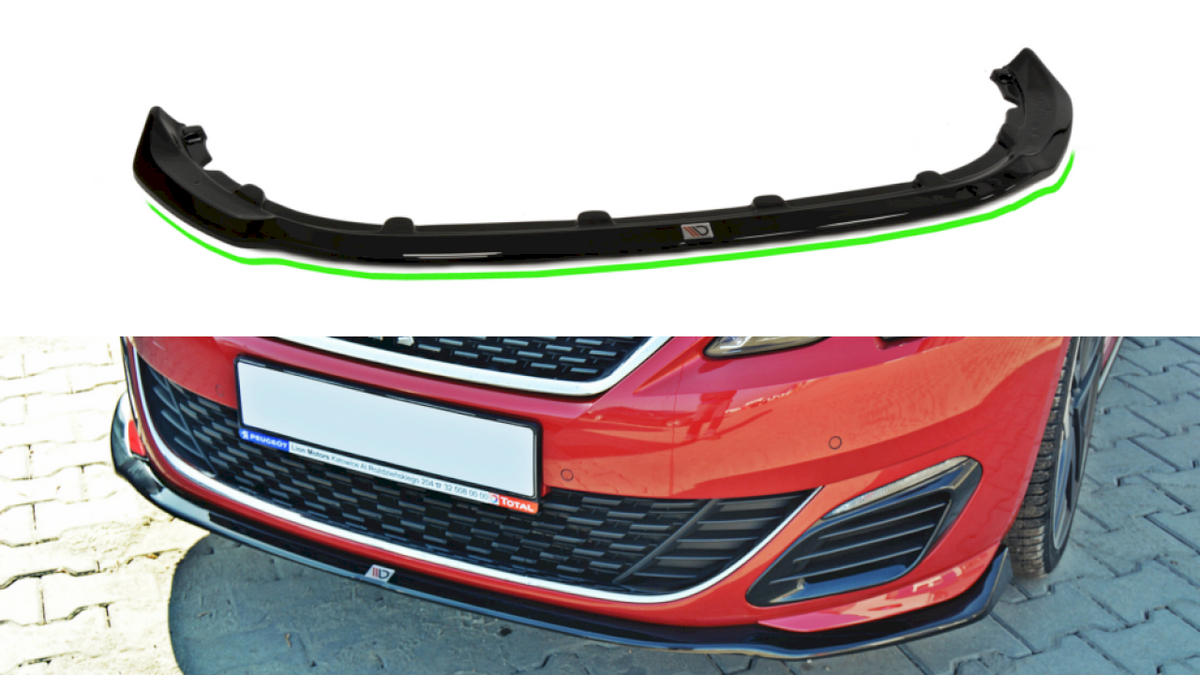 Maxton Design - Aftermarket  FRONT SPLITTER V.1 PEUGEOT 308 II GTI