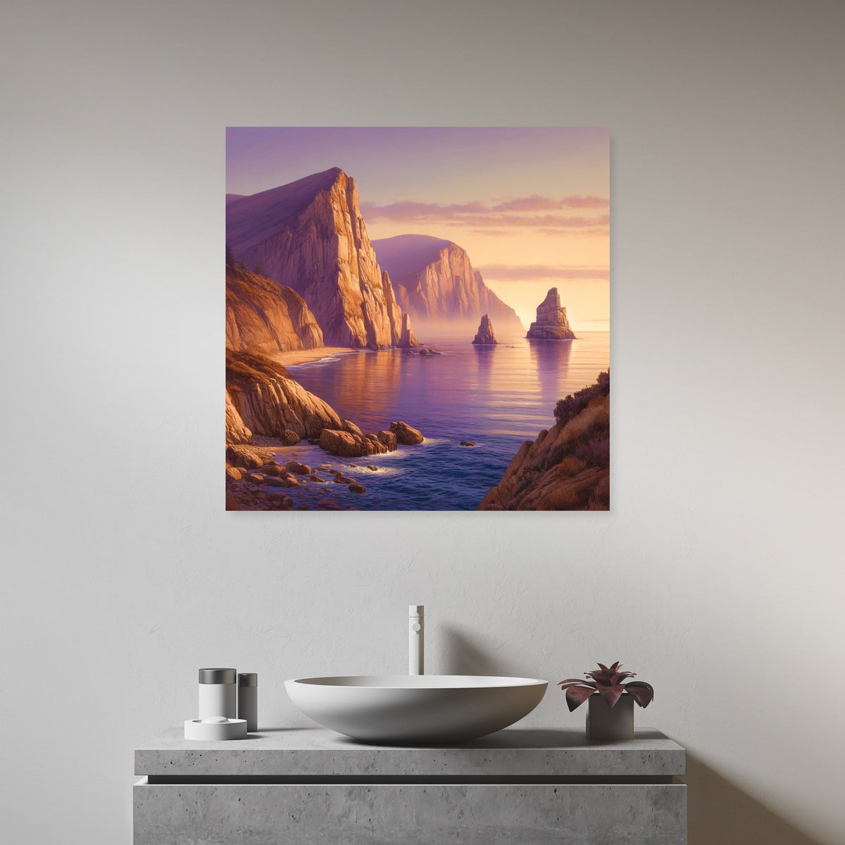 Dawn Cliffs Canvas