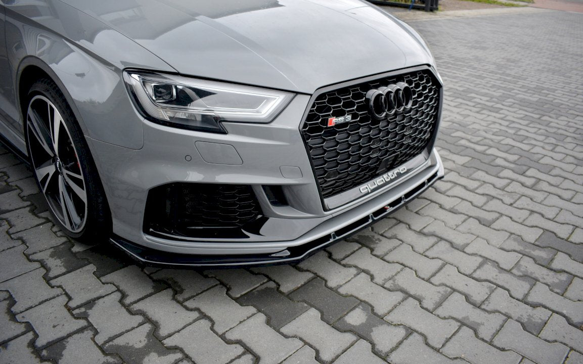 Maxton Design - Aftermarket  FRONT SPLITTER V.1 AUDI RS3 8V FACELIFT SEDAN (2017-20)