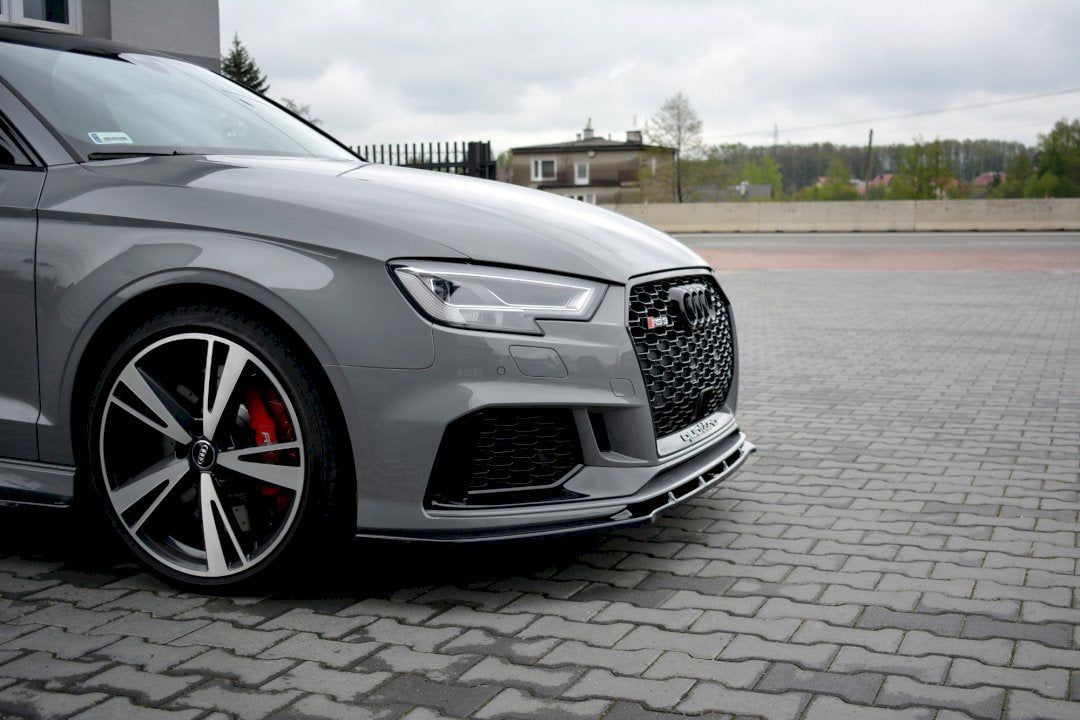 Maxton Design - Aftermarket  FRONT SPLITTER V.1 AUDI RS3 8V FACELIFT SEDAN (2017-20)