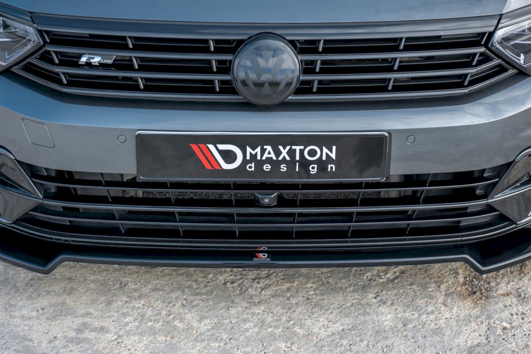 Maxton Design - Aftermarket  FRONT SPLITTER V.2 VOLKSWAGEN PASSAT R-LINE B8 (2015-19)