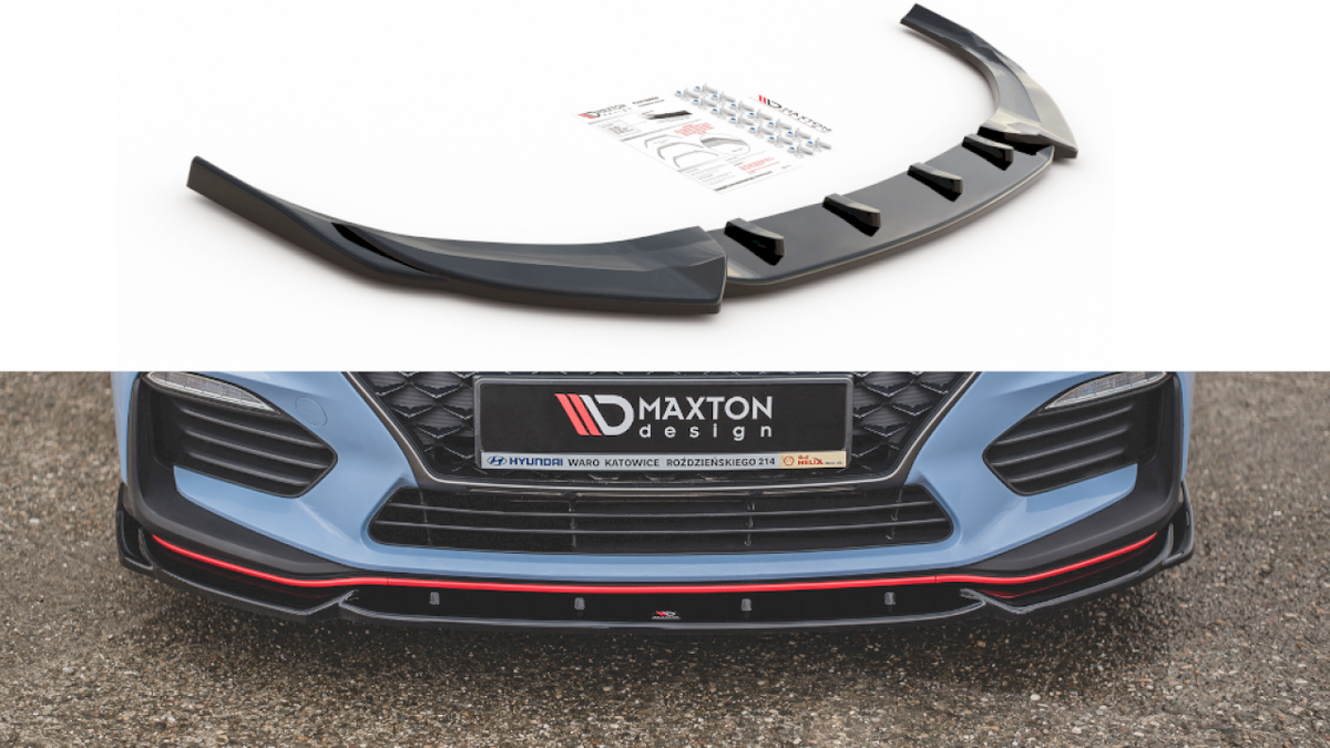 Maxton Design - Aftermarket  FRONT SPLITTER V.5 HYUNDAI I30 N MK3 HATCHBACK/ FASTBACK (2017-)