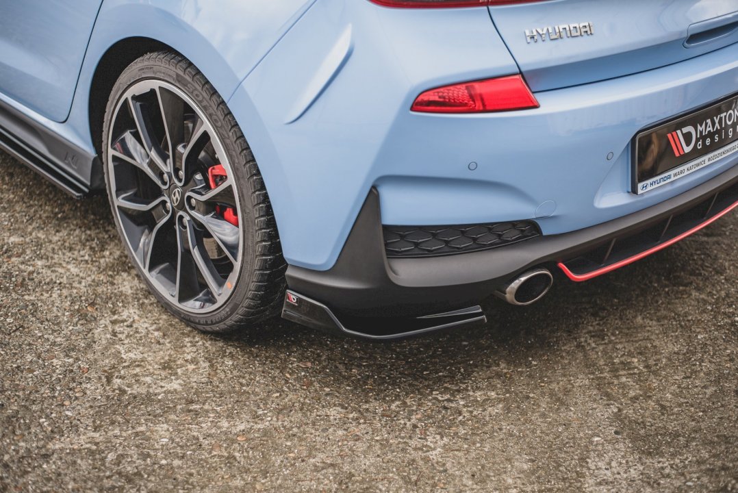 Maxton Design - Aftermarket  REAR SIDE SPLITTERS V.3 HYUNDAI I30 N MK3 HATCHBACK (2017-2020)