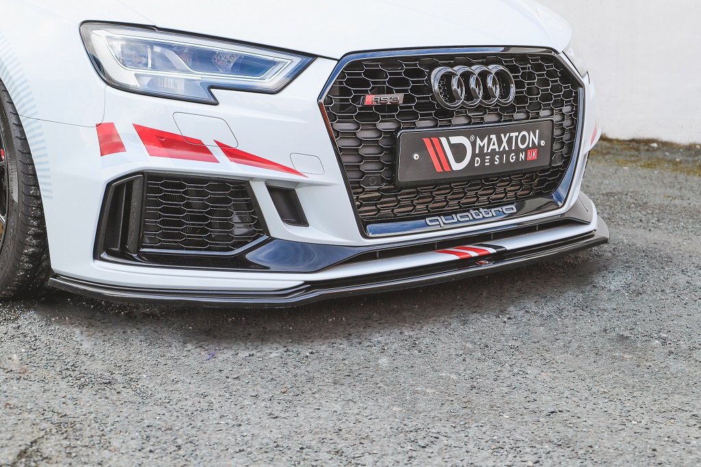 **CLEARANCE** Maxton Design - Aftermarket  FRONT SPLITTER V.2 AUDI RS3 8V FACELIFT SPORTBACK (2017-2020) (NO RETURN)