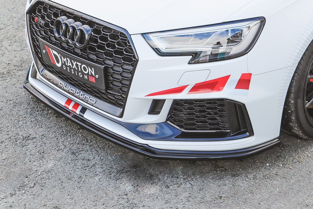 **CLEARANCE** Maxton Design - Aftermarket  FRONT SPLITTER V.2 AUDI RS3 8V FACELIFT SPORTBACK (2017-2020) (NO RETURN)