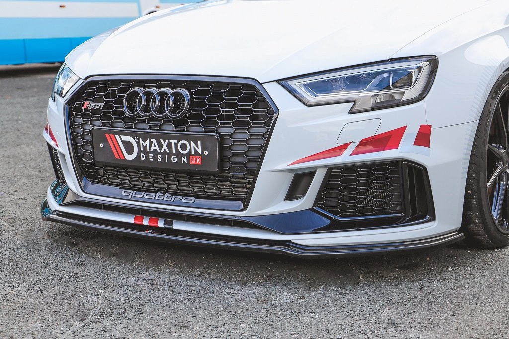 **CLEARANCE** Maxton Design - Aftermarket  FRONT SPLITTER V.2 AUDI RS3 8V FACELIFT SPORTBACK (2017-2020) (NO RETURN)
