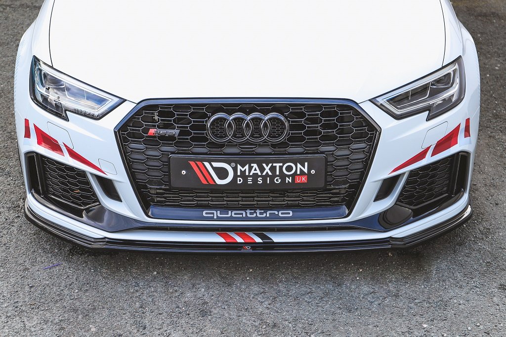 **CLEARANCE** Maxton Design - Aftermarket  FRONT SPLITTER V.2 AUDI RS3 8V FACELIFT SPORTBACK (2017-2020) (NO RETURN)