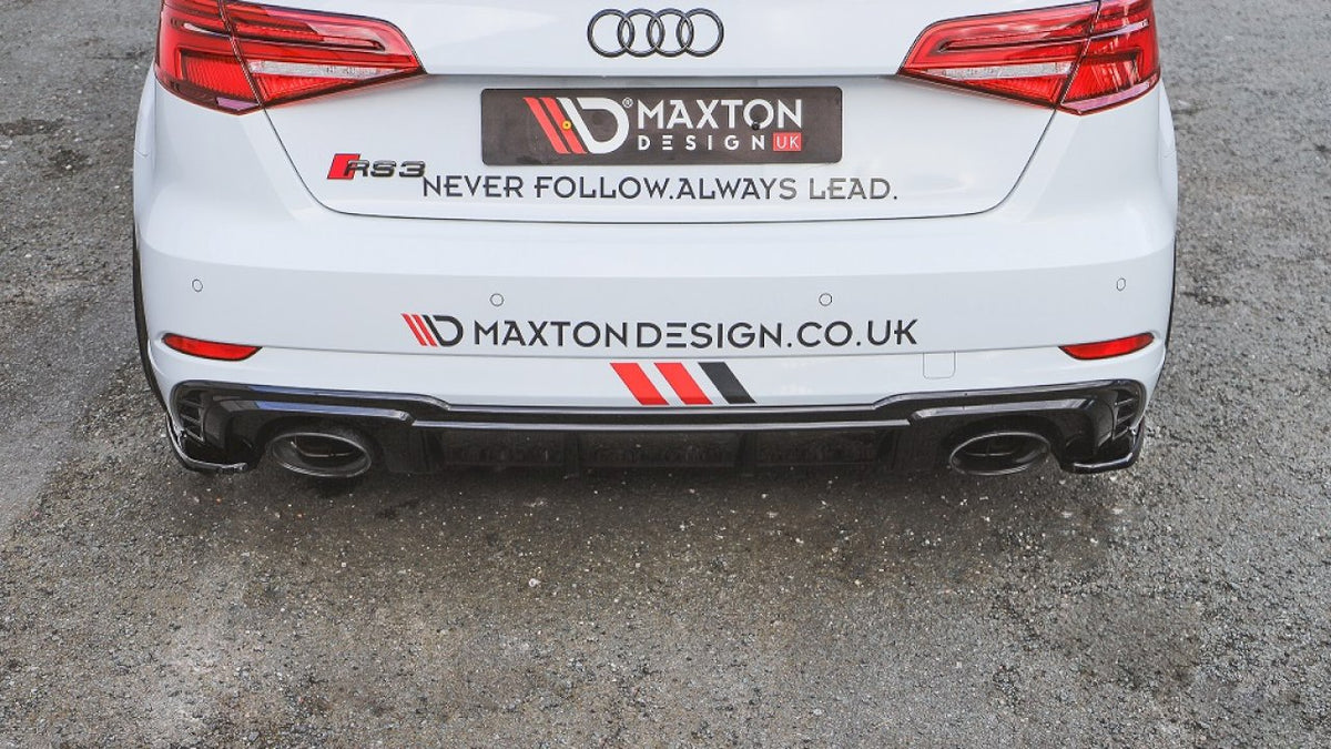 Maxton Design - Aftermarket  REAR SIDE SPLITTERS AUDI RS3 8V FACELIFT SPORTBACK (2017-2020)
