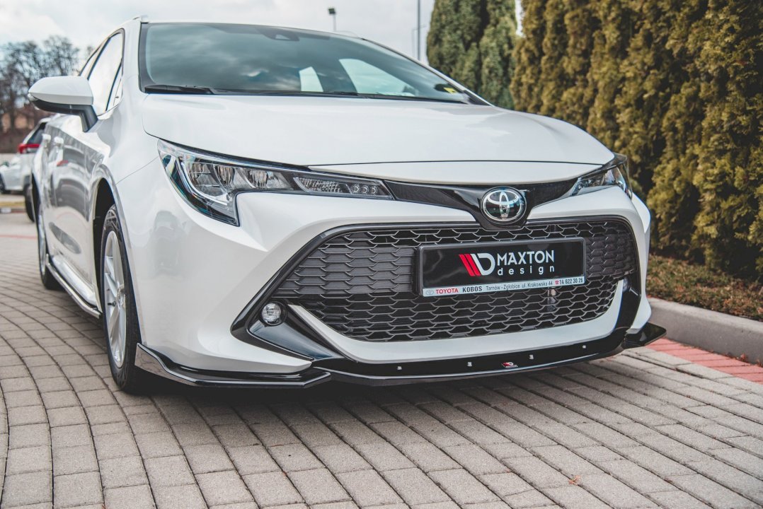 Maxton Design - Aftermarket  FRONT SPLITTER V2 TOYOTA COROLLA MK12 TOURING SPORTS/ HATCHBACK (2019-2023)