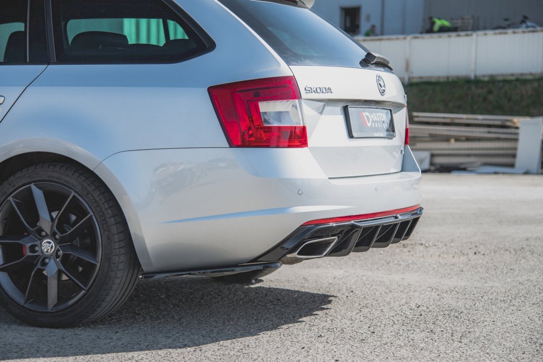 Maxton Design - Aftermarket  REAR SIDE DIFFUSERS V.2 SKODA OCTAVIA VRS MK3/MK3.5 HATCHBACK/ ESTATE