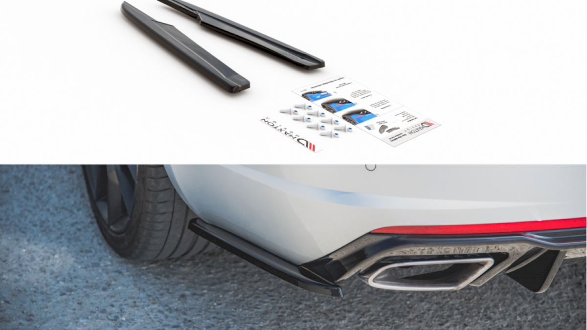 Maxton Design - Aftermarket  REAR SIDE DIFFUSERS V.2 SKODA OCTAVIA VRS MK3/MK3.5 HATCHBACK/ ESTATE