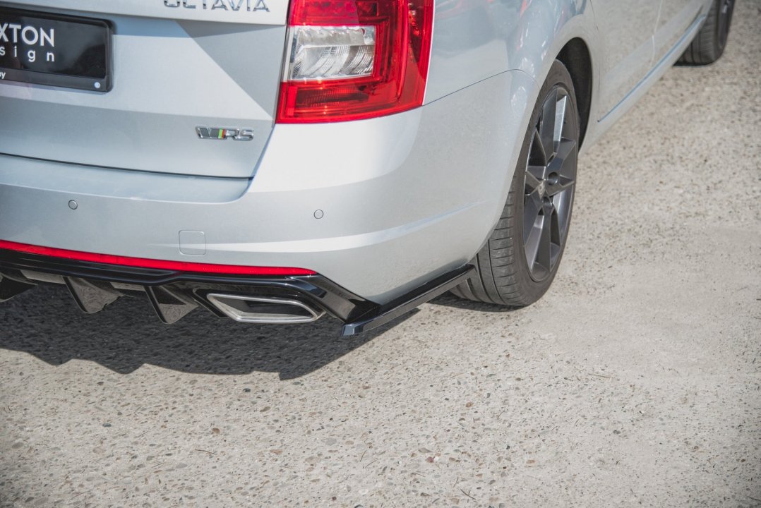 Maxton Design - Aftermarket  REAR SIDE DIFFUSERS V.2 SKODA OCTAVIA VRS MK3/MK3.5 HATCHBACK/ ESTATE