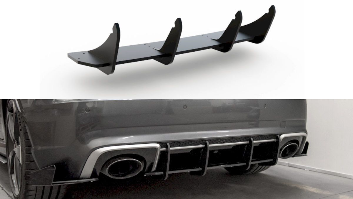 Maxton Design - Aftermarket  STREET PRO REAR DIFFUSER V1 AUDI RS3 8V SPORTBACK (2015-2016)