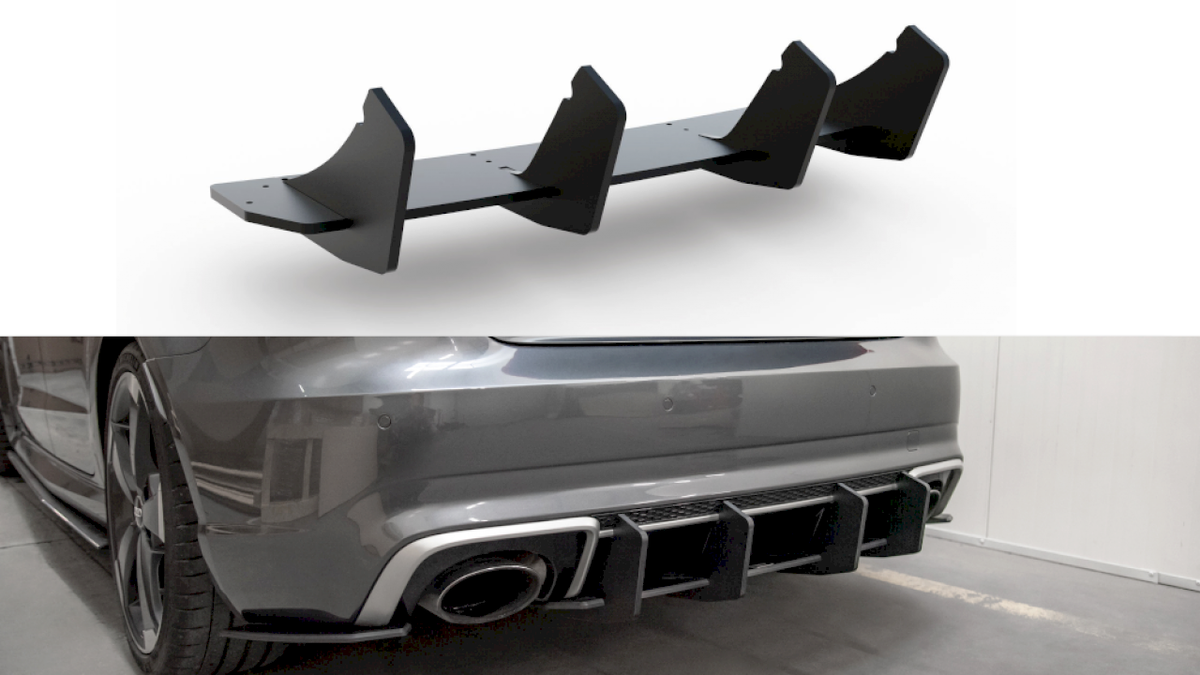 Maxton Design - Aftermarket  STREET PRO REAR DIFFUSER V2 AUDI RS3 8V SPORTBACK (2015-2016)