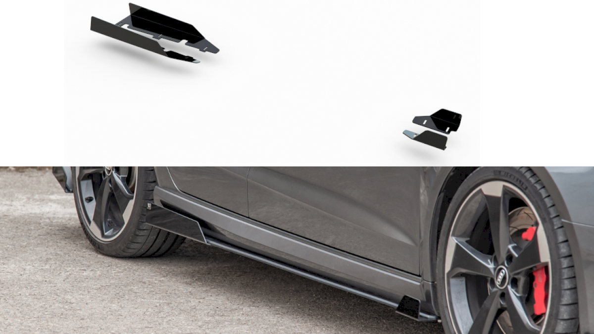 Maxton Design - Aftermarket  SIDE SKIRT FLAPS AUDI RS3 8V SPORTBACK (2015-2016)