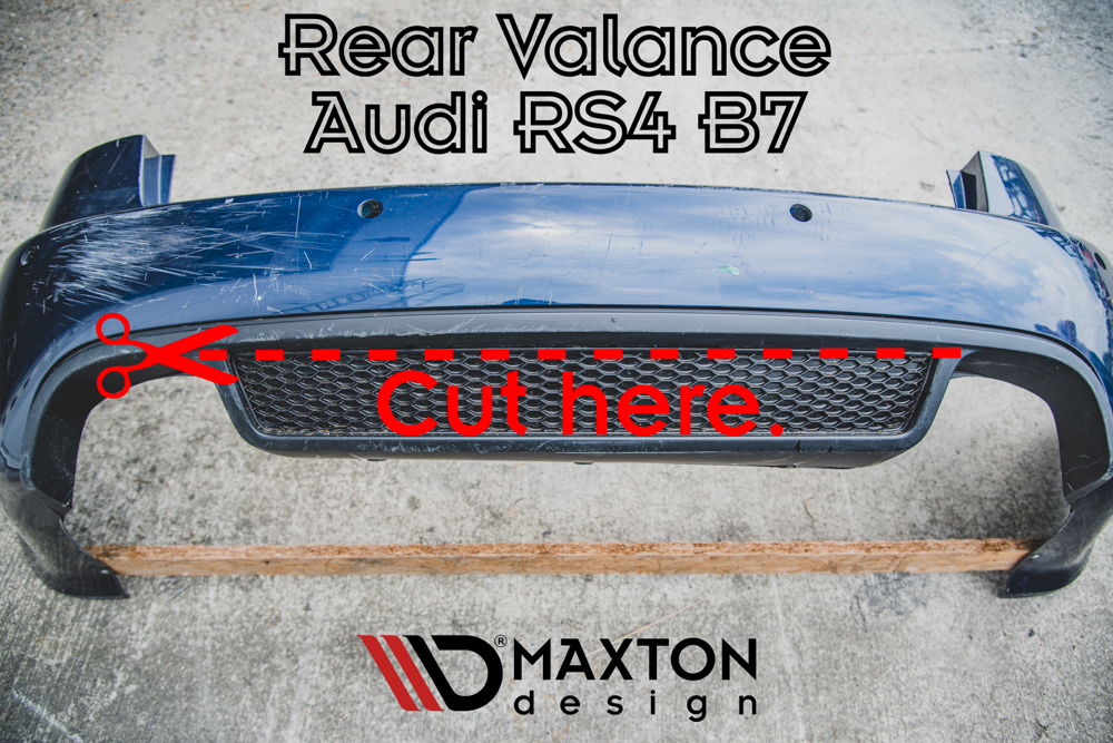 Maxton Design - Aftermarket  REAR VALANCE AUDI RS4 B7 (2006-2008)