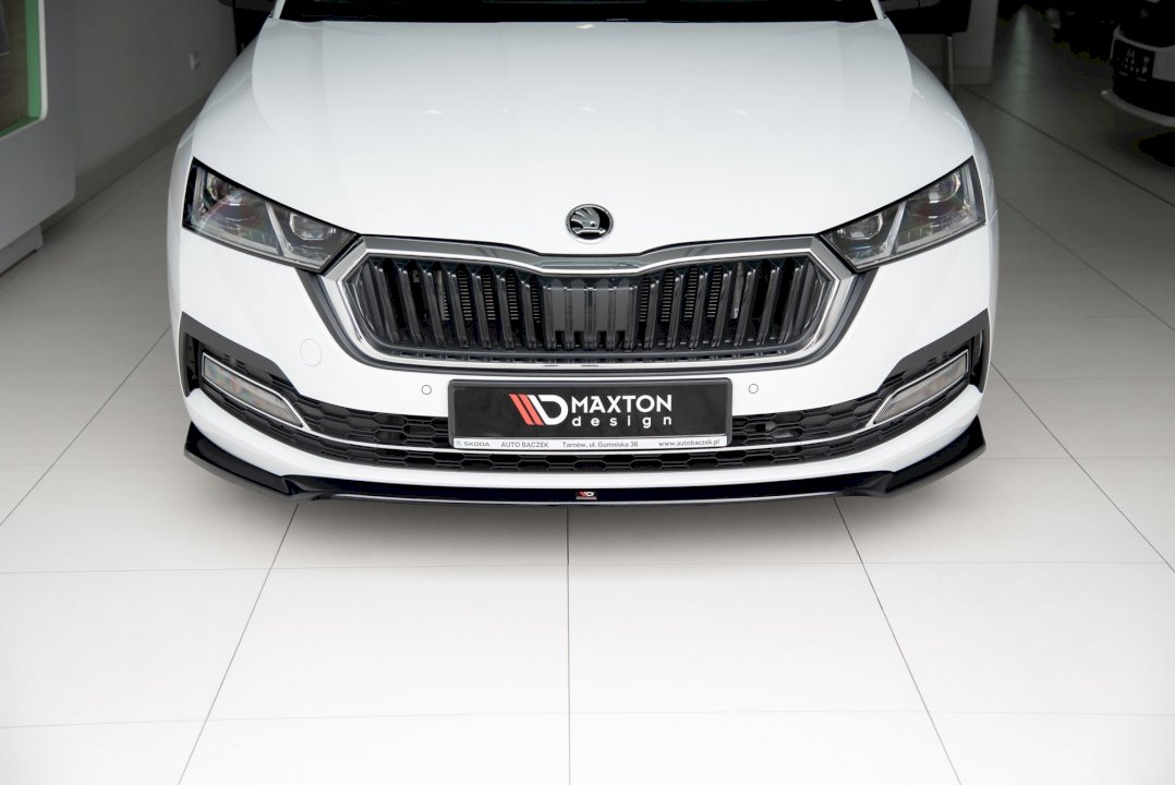 Maxton Design - Aftermarket  FRONT SPLITTER V2 SKODA OCTAVIA MK4 (2019-2024)