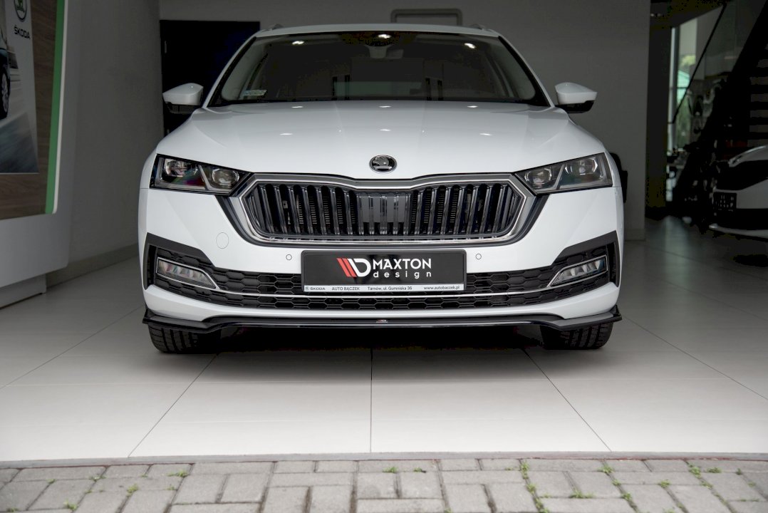 Maxton Design - Aftermarket  FRONT SPLITTER V2 SKODA OCTAVIA MK4 (2019-2024)