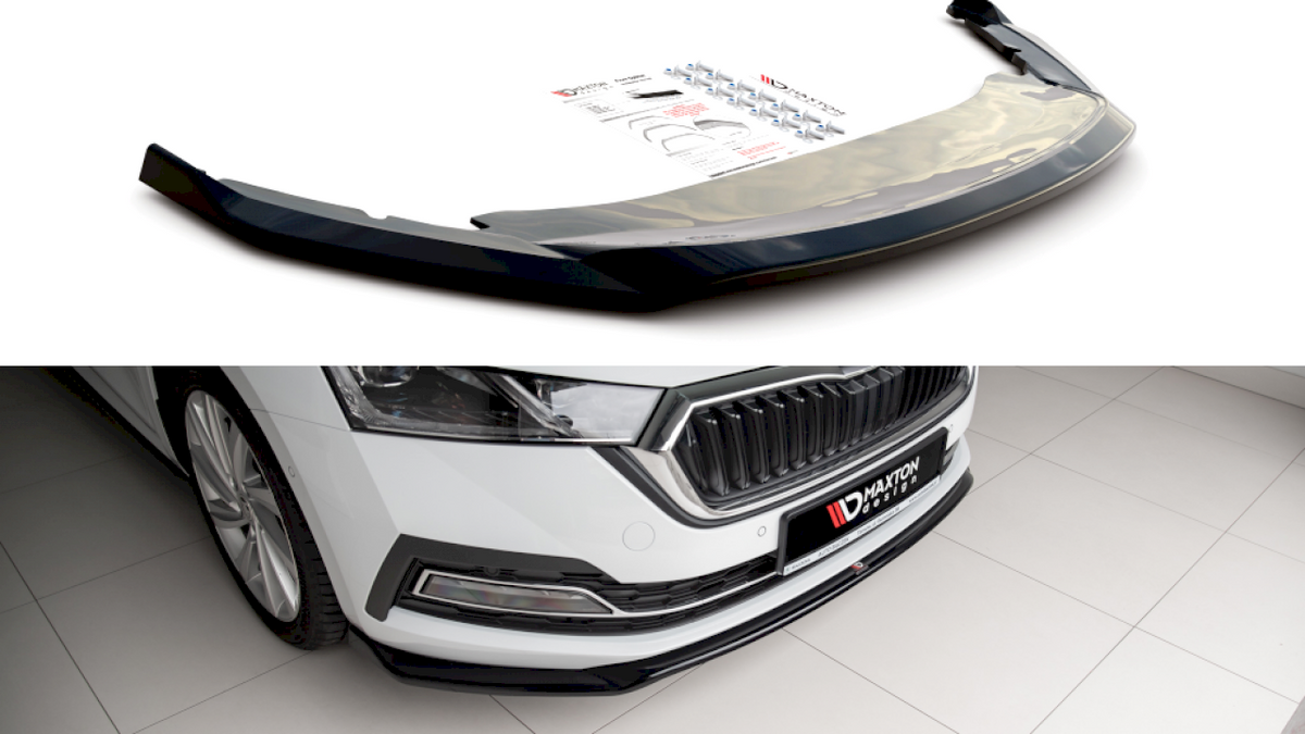 Maxton Design - Aftermarket  FRONT SPLITTER V2 SKODA OCTAVIA MK4 (2019-2024)