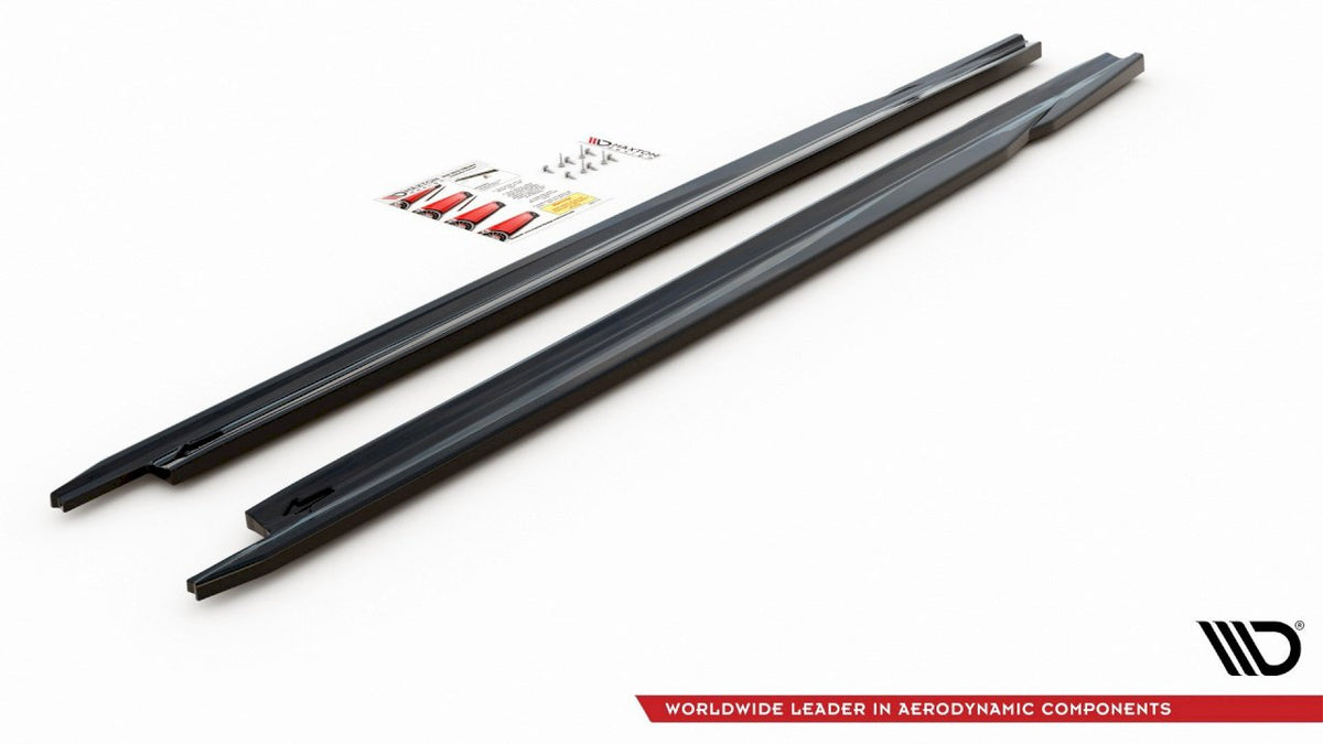 Maxton Design - Aftermarket  SIDE SKIRTS SPLITTERS V2 SKODA OCTAVIA MK4 (2019-2024)