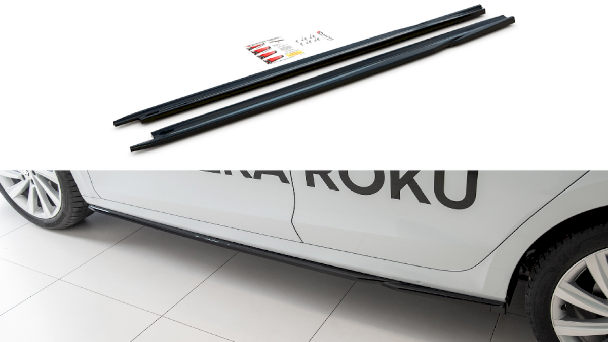 Maxton Design - Aftermarket  SIDE SKIRTS SPLITTERS V2 SKODA OCTAVIA MK4 (2019-2024)